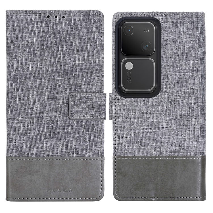 MUXMA MX102 For vivo S18 5G / S18 Pro 5G / V30 5G / V30 Pro 5G Case Leather Wallet Stand Phone Cover - Grey