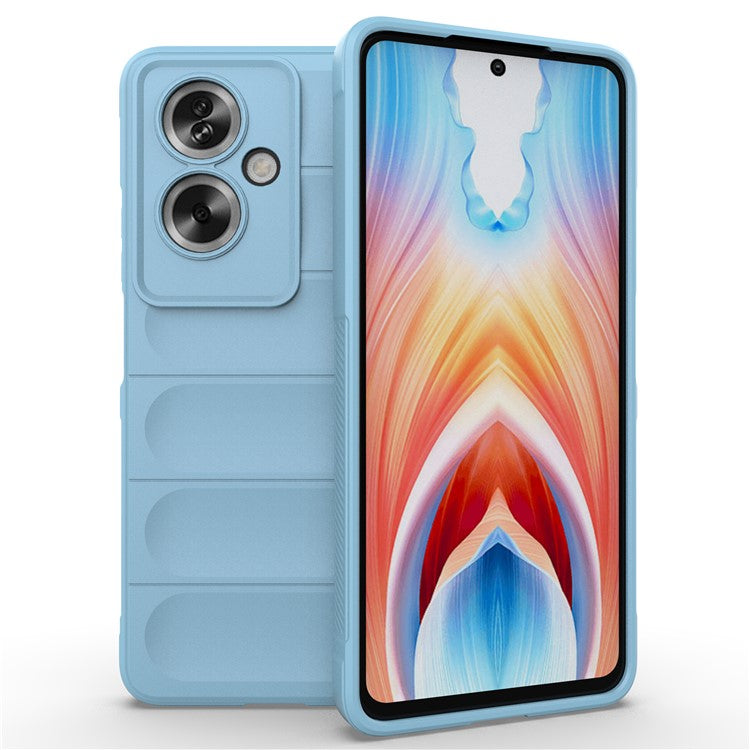 Soft TPU Case for Oppo A79 5G / A2 5G Shock Absorbing Phone Back Cover - Baby Blue