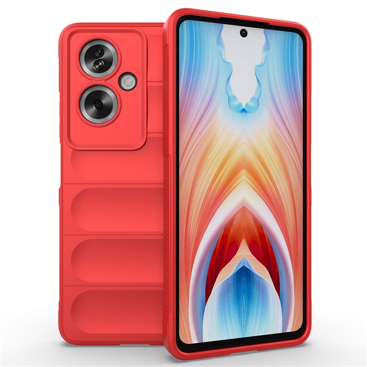 Soft TPU Case for Oppo A79 5G / A2 5G Shock Absorbing Phone Back Cover - Red