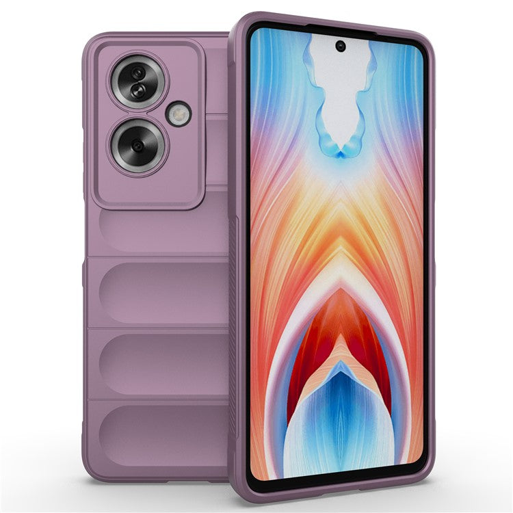 Soft TPU Case for Oppo A79 5G / A2 5G Shock Absorbing Phone Back Cover - Light Purple