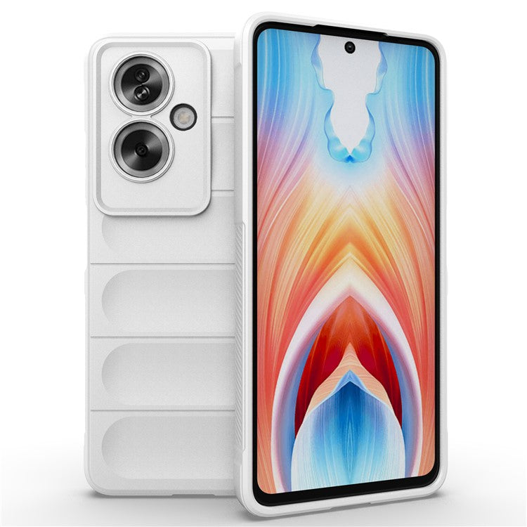 Soft TPU Case for Oppo A79 5G / A2 5G Shock Absorbing Phone Back Cover - White