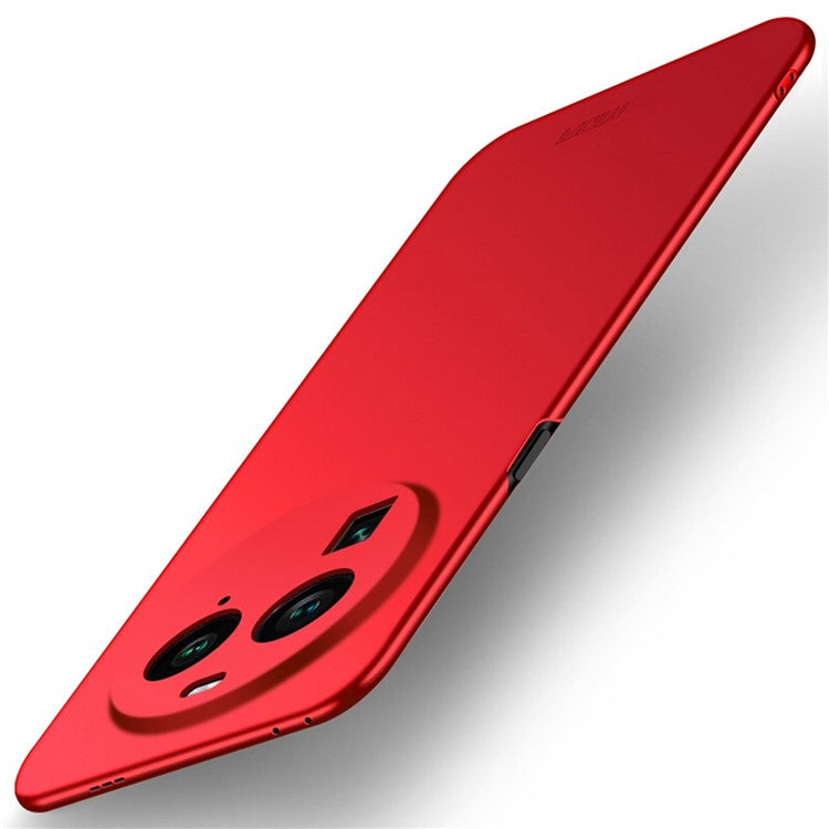 MOFI JK PC Series-1 Shield For Oppo Find X6 Cell Phone Cases Frosted Design Back Cover - Red