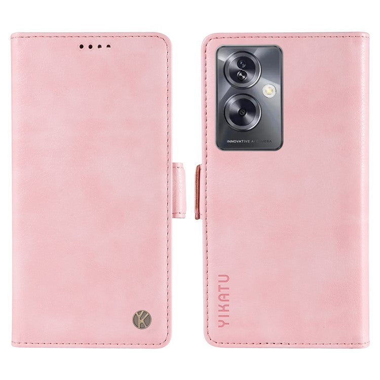 YIKATU YK-007 For Oppo A79 5G / A2 5G Leather Phone Case Litchi Texture Phone Shell - Pink