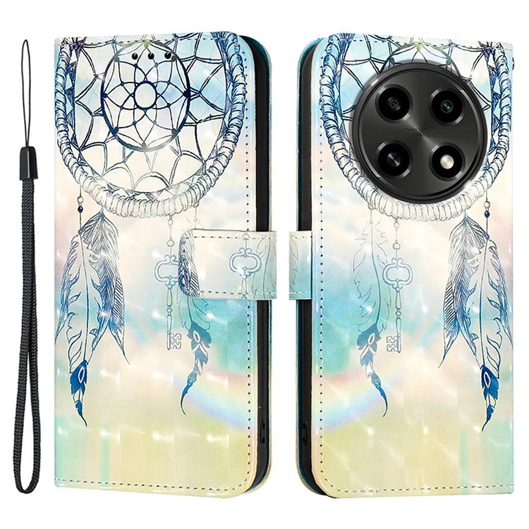 YB Pattern Printing Leather Series-2 For Oppo A2 Pro 5G / A3 Pro (China) 5G Case Flip Wallet Phone Cover - Dream Wind Chime