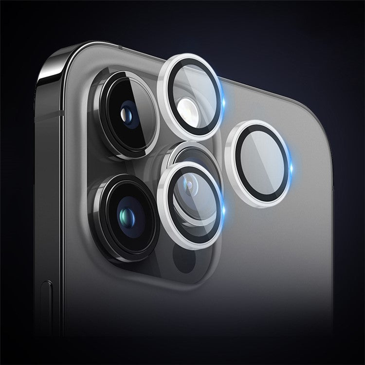 X-LEVEL AR-Spotlight Series For iPhone 13 Pro / 13 Pro Max Tempered Glass Lens Protector Camera Lens Film - Silver