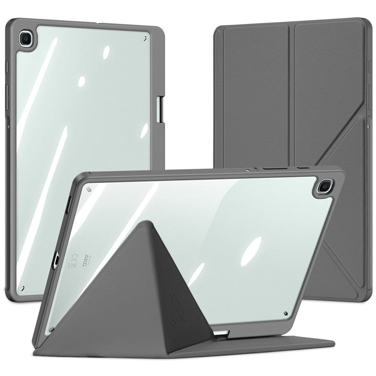 DUX DUCIS Magi Series for Samsung Galaxy Tab S6 Lite (2024) / (2022) / (2020) Case Origami Stand Leather Tablet Cover - Grey