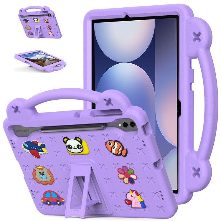 For Samsung Galaxy Tab S10+ / S9+ / S9 FE+ Case Kids EVA Tablet Cover - Purple