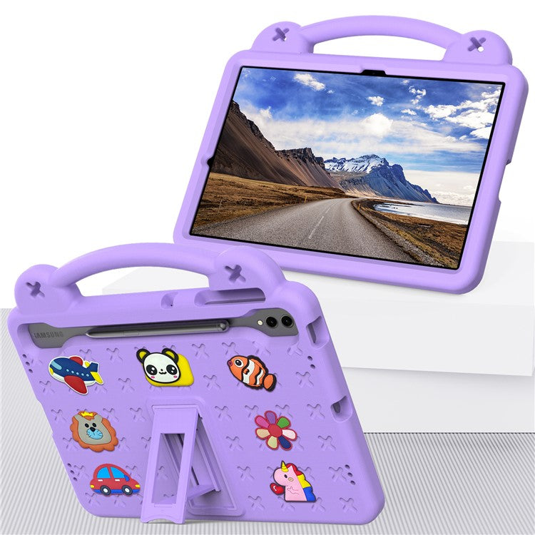 For Samsung Galaxy Tab S10+ / S9+ / S9 FE+ Case Kids EVA Tablet Cover - Purple