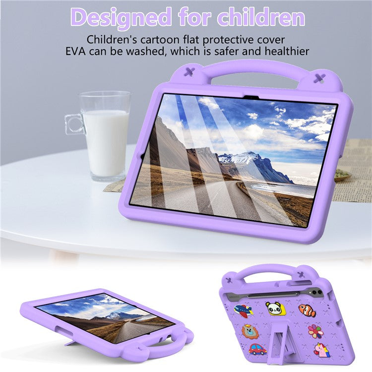 For Samsung Galaxy Tab S10+ / S9+ / S9 FE+ Case Kids EVA Tablet Cover - Purple