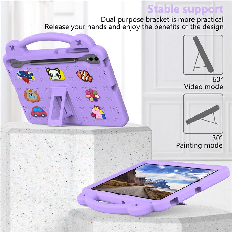 For Samsung Galaxy Tab S10+ / S9+ / S9 FE+ Case Kids EVA Tablet Cover - Purple