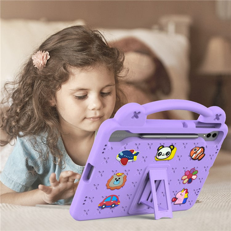 For Samsung Galaxy Tab S10+ / S9+ / S9 FE+ Case Kids EVA Tablet Cover - Purple