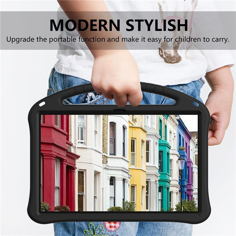 For Samsung Galaxy Tab S10 Ultra Case EVA Tablet Cover with Handle Kickstand Children Friendly - Black