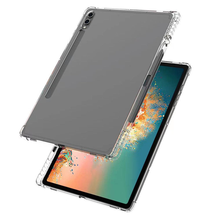 For Samsung Galaxy Tab S10+ Case Reinforced Four Corner Anti-Drop Clear TPU Tablet Cover with Pen Slot