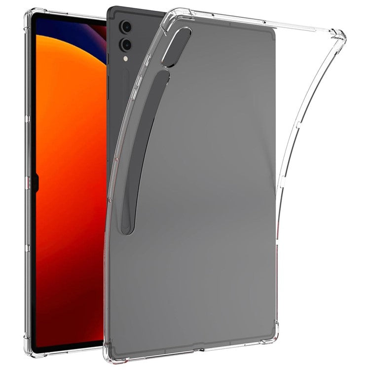 For Samsung Galaxy Tab S10 Ultra Case Four Corner Shockproof Clear Tablet TPU Cover