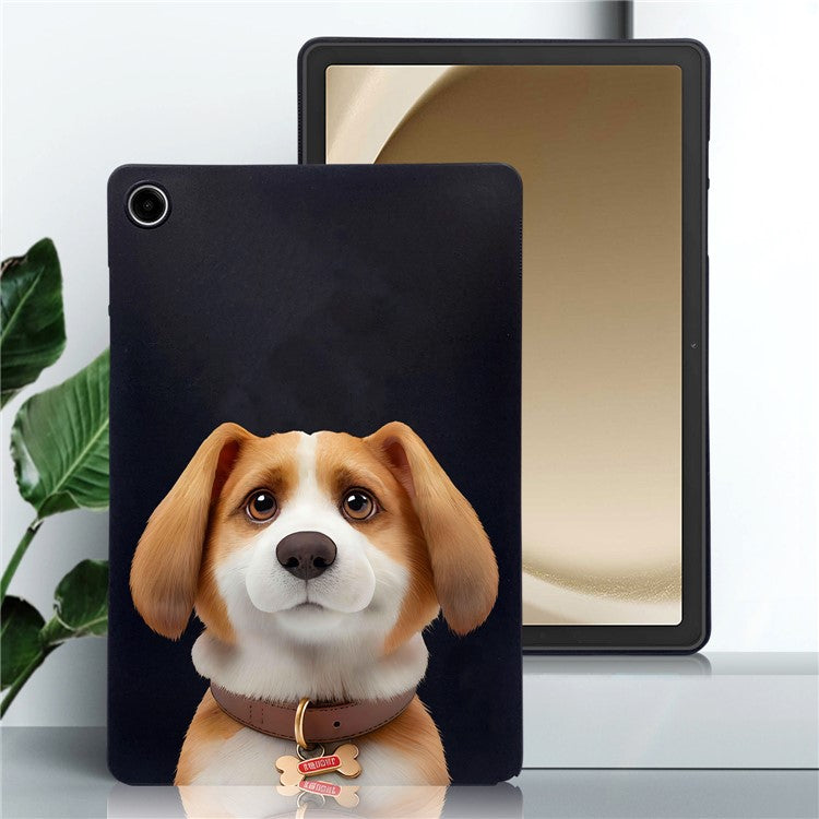 For Samsung Galaxy Tab A9+ Case Pattern Printing Slim TPU Tablet Protective Cover - Harrier Beagle