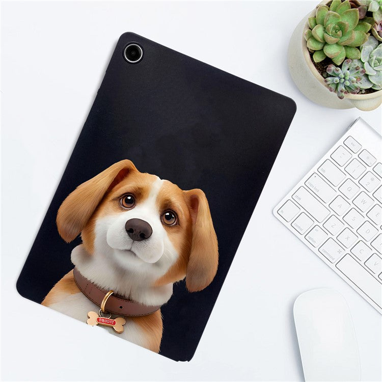 For Samsung Galaxy Tab A9+ Case Pattern Printing Slim TPU Tablet Protective Cover - Harrier Beagle