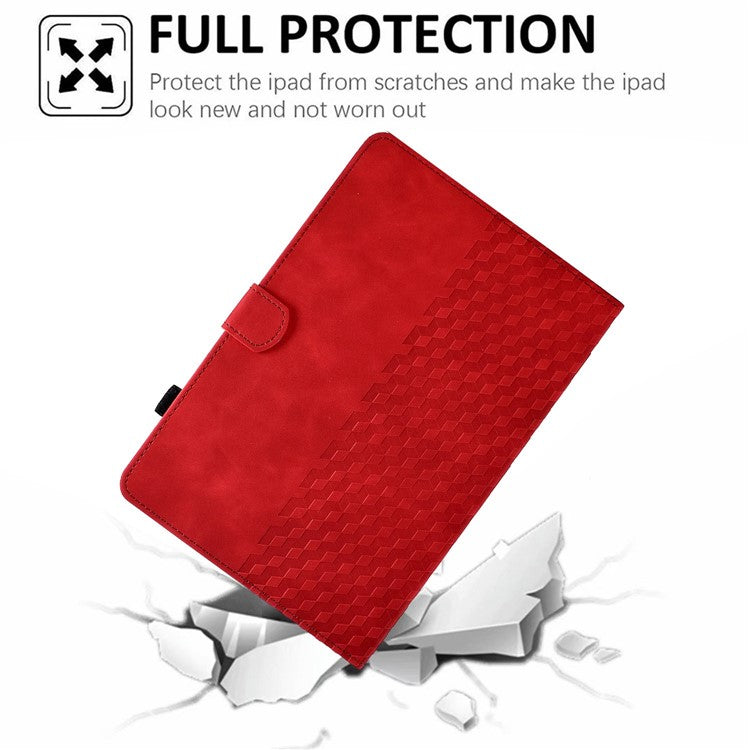 For Huawei Enjoy Tablet 2 10.1 / MatePad T 10 9.7 inch / T 10S 10.1 inch  /  Honor Pad 6 10.1-inch / Pad X6 9.7 inch Shockproof Stand Case Anti-Fall Tablet Cover with Card Slots / Auto Wake / Sleep - Red