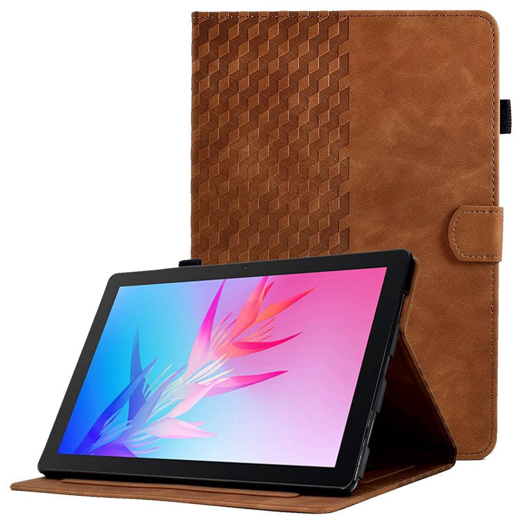 For Huawei Enjoy Tablet 2 10.1 / MatePad T 10 9.7 inch / T 10S 10.1 inch  /  Honor Pad 6 10.1-inch / Pad X6 9.7 inch Shockproof Stand Case Anti-Fall Tablet Cover with Card Slots / Auto Wake / Sleep - Brown