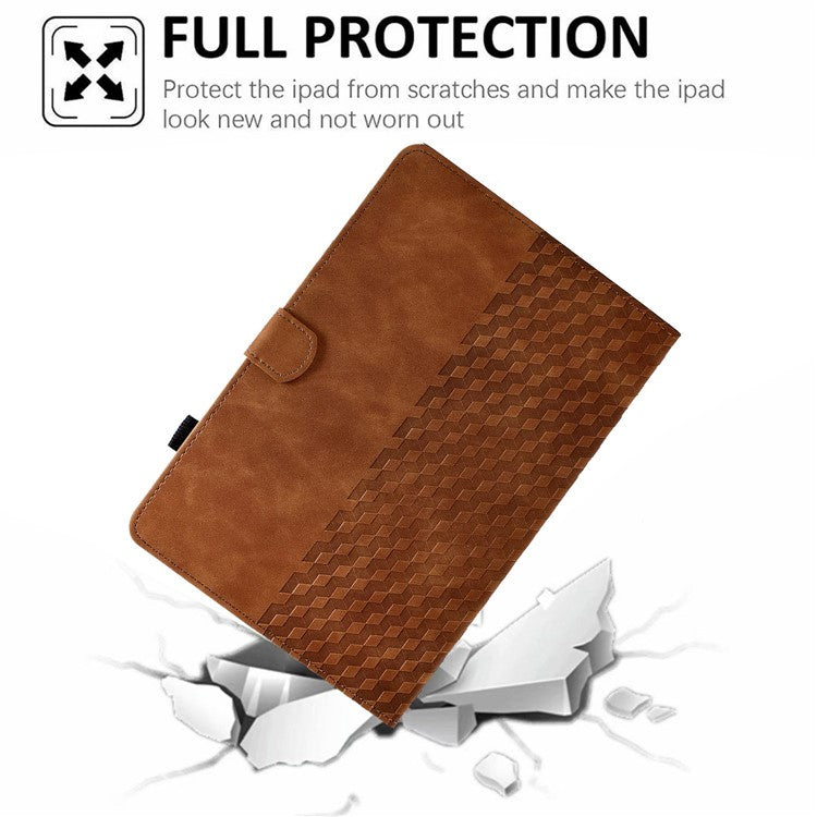 For Huawei Enjoy Tablet 2 10.1 / MatePad T 10 9.7 inch / T 10S 10.1 inch  /  Honor Pad 6 10.1-inch / Pad X6 9.7 inch Shockproof Stand Case Anti-Fall Tablet Cover with Card Slots / Auto Wake / Sleep - Brown