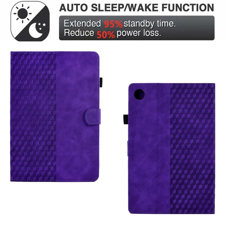 For Huawei Enjoy Tablet 2 10.1 / MatePad T 10 9.7 inch / T 10S 10.1 inch  /  Honor Pad 6 10.1-inch / Pad X6 9.7 inch Shockproof Stand Case Anti-Fall Tablet Cover with Card Slots / Auto Wake / Sleep - Purple