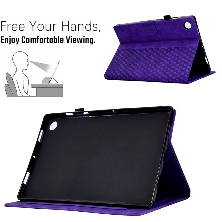 For Huawei Enjoy Tablet 2 10.1 / MatePad T 10 9.7 inch / T 10S 10.1 inch  /  Honor Pad 6 10.1-inch / Pad X6 9.7 inch Shockproof Stand Case Anti-Fall Tablet Cover with Card Slots / Auto Wake / Sleep - Purple