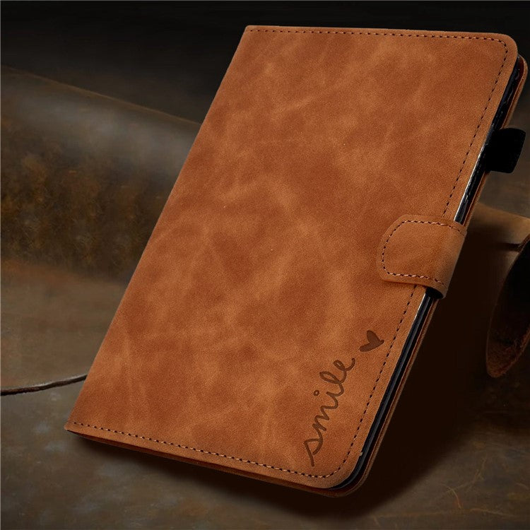 For Huawei Enjoy Tablet 2  /  MatePad T 10 9.7 inch  /  T 10S 10.1 inch  /  Honor Pad 6 10.1-inch  /  Pad X6 9.7 inch Tablet Case Pattern Imprinted PU Leather Card Slots Stand Cover - Brown