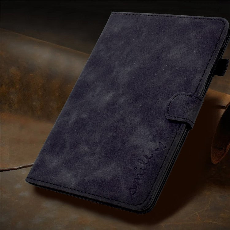 For Huawei Enjoy Tablet 2  /  MatePad T 10 9.7 inch  /  T 10S 10.1 inch  /  Honor Pad 6 10.1-inch  /  Pad X6 9.7 inch Tablet Case Pattern Imprinted PU Leather Card Slots Stand Cover - Black