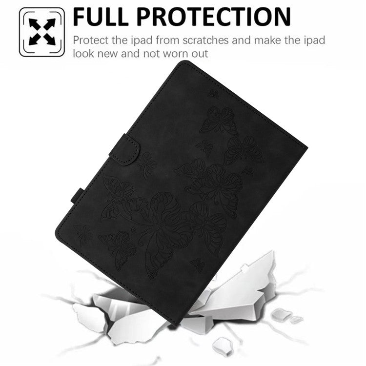 For Honor Pad 6 10.1-inch / Pad X6 9.7 inch / Huawei Enjoy Tablet 2 / MatePad T 10 9.7 inch / T 10S 10.1 inch  Card Slot Leather Tablet Case Cover - Black