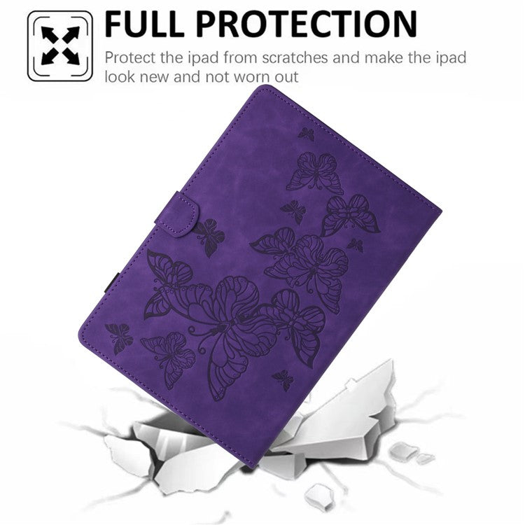 For Honor Pad 6 10.1-inch / Pad X6 9.7 inch / Huawei Enjoy Tablet 2 / MatePad T 10 9.7 inch / T 10S 10.1 inch  Card Slot Leather Tablet Case Cover - Purple