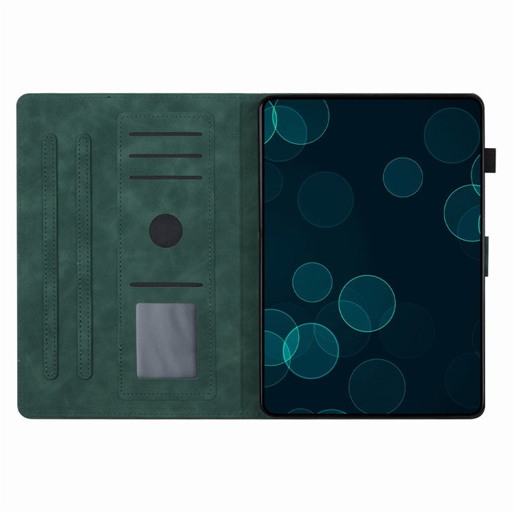 For Honor Pad 6 10.1-inch / Pad X6 9.7 inch / Huawei Enjoy Tablet 2 / MatePad T 10 9.7 inch / T 10S 10.1 inch  Card Slot Leather Tablet Case Cover - Army Green