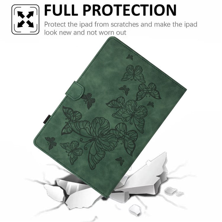 For Honor Pad 6 10.1-inch / Pad X6 9.7 inch / Huawei Enjoy Tablet 2 / MatePad T 10 9.7 inch / T 10S 10.1 inch  Card Slot Leather Tablet Case Cover - Army Green