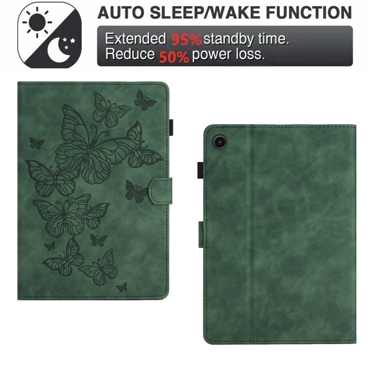 For Honor Pad 6 10.1-inch / Pad X6 9.7 inch / Huawei Enjoy Tablet 2 / MatePad T 10 9.7 inch / T 10S 10.1 inch  Card Slot Leather Tablet Case Cover - Army Green