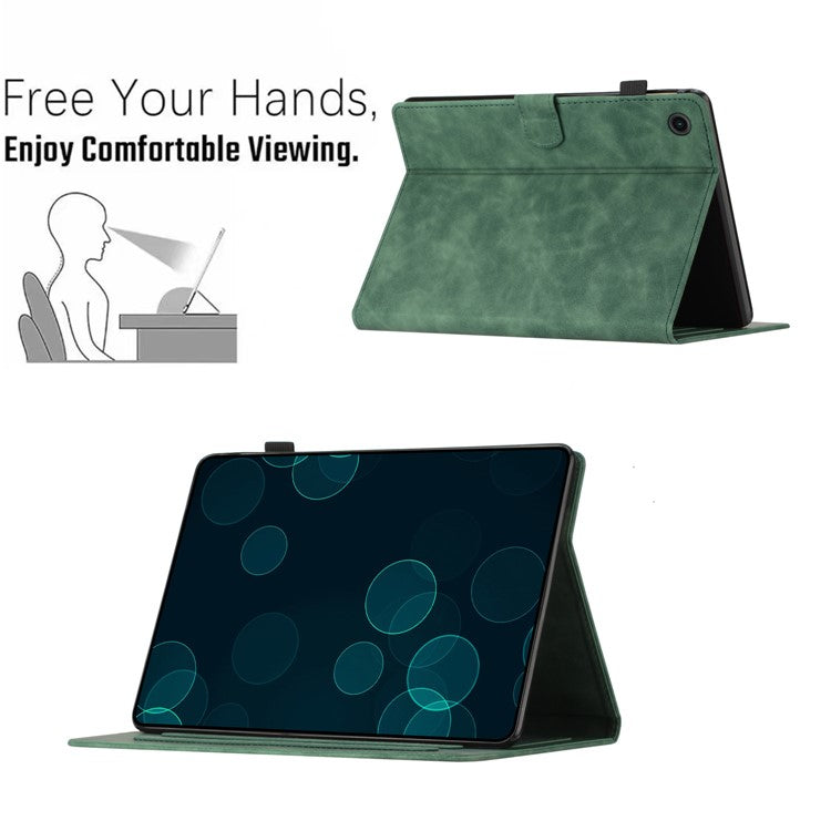 For Honor Pad 6 10.1-inch / Pad X6 9.7 inch / Huawei Enjoy Tablet 2 / MatePad T 10 9.7 inch / T 10S 10.1 inch  Card Slot Leather Tablet Case Cover - Army Green