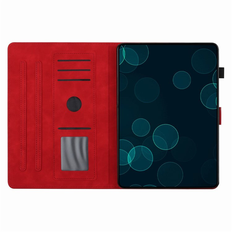 For Honor Pad 6 10.1-inch / Pad X6 9.7 inch / Huawei Enjoy Tablet 2 / MatePad T 10 9.7 inch / T 10S 10.1 inch  Card Slot Leather Tablet Case Cover - Red