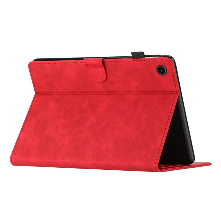 For Honor Pad 6 10.1-inch / Pad X6 9.7 inch / Huawei Enjoy Tablet 2 / MatePad T 10 9.7 inch / T 10S 10.1 inch  Card Slot Leather Tablet Case Cover - Red