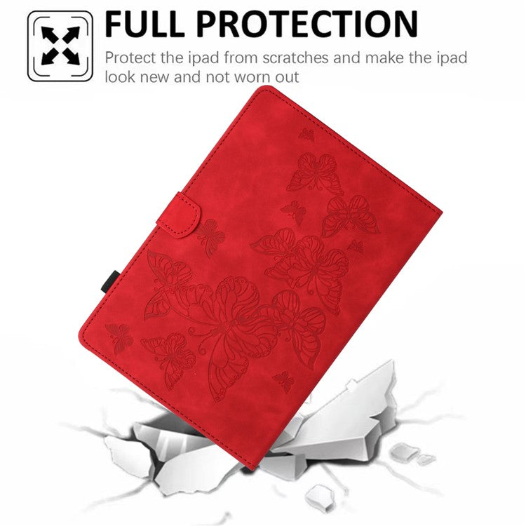 For Honor Pad 6 10.1-inch / Pad X6 9.7 inch / Huawei Enjoy Tablet 2 / MatePad T 10 9.7 inch / T 10S 10.1 inch  Card Slot Leather Tablet Case Cover - Red