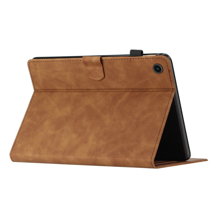 For Honor Pad 6 10.1-inch / Pad X6 9.7 inch / Huawei Enjoy Tablet 2 / MatePad T 10 9.7 inch / T 10S 10.1 inch  Card Slot Leather Tablet Case Cover - Brown