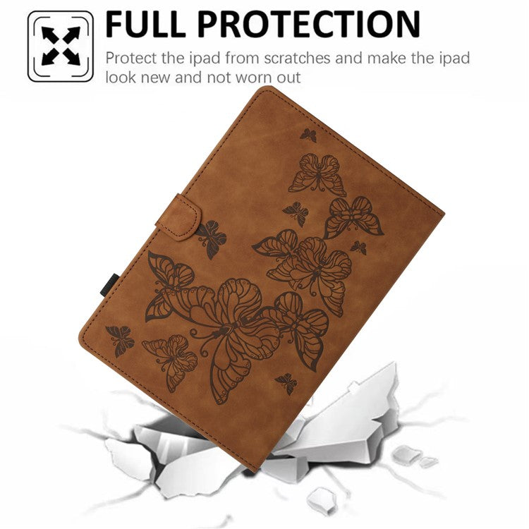 For Honor Pad 6 10.1-inch / Pad X6 9.7 inch / Huawei Enjoy Tablet 2 / MatePad T 10 9.7 inch / T 10S 10.1 inch  Card Slot Leather Tablet Case Cover - Brown