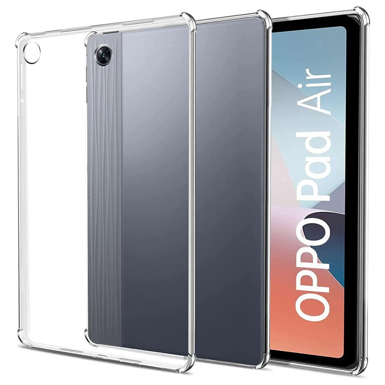 Soft TPU Clear Tablet Case for Oppo Pad Air , Shockproof Reinforced Corners Tablet Back Cover