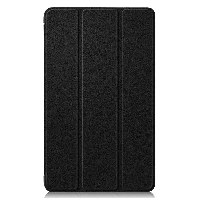 For Samsung Galaxy Tab A9 X115 PU Leather Tablet Case Tri-fold Stand Cover - Black