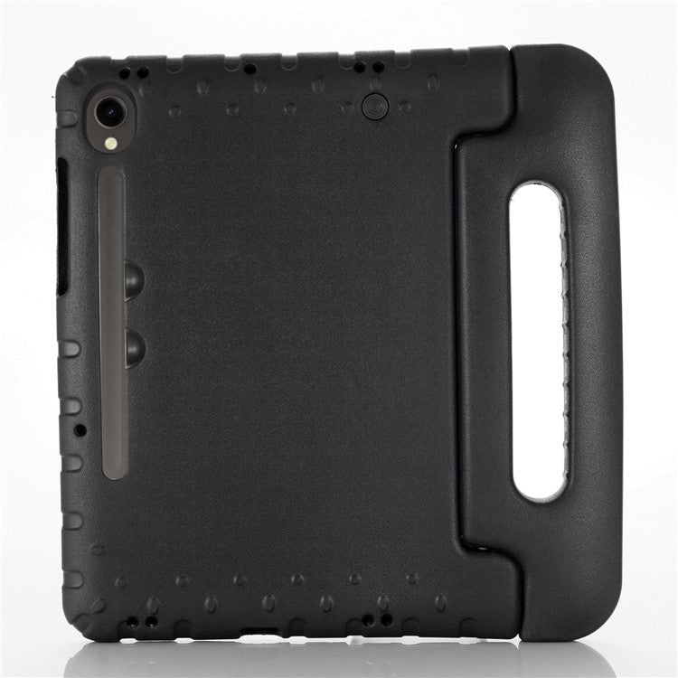 For Samsung Galaxy Tab S9 / S9 FE Protective EVA Kids Cover Handle Kickstand Shockproof Tablet Case - Black