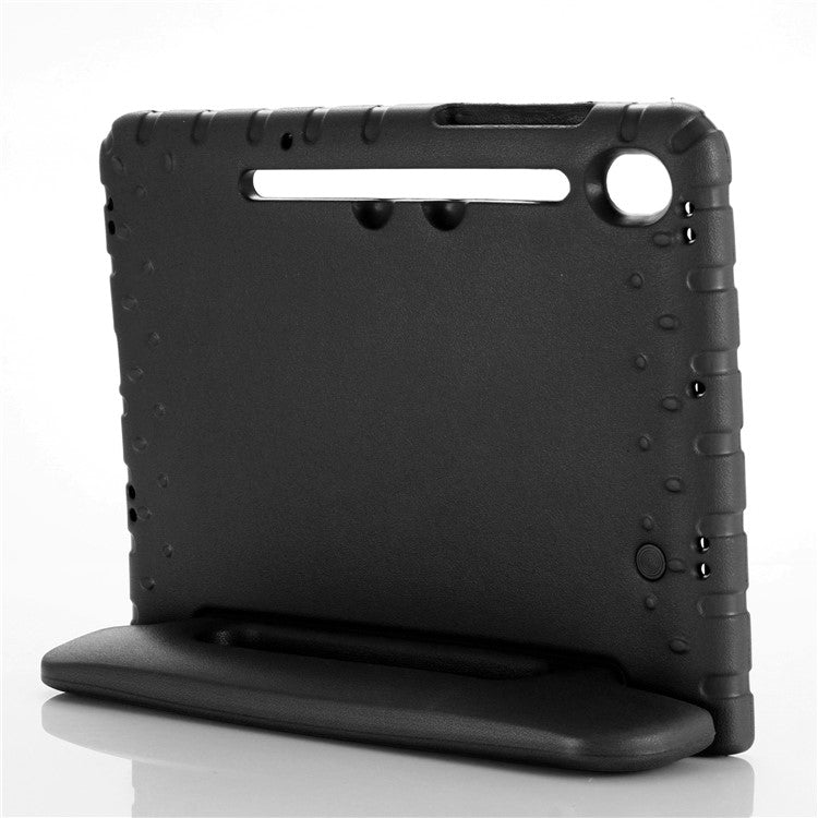 For Samsung Galaxy Tab S9 / S9 FE Protective EVA Kids Cover Handle Kickstand Shockproof Tablet Case - Black