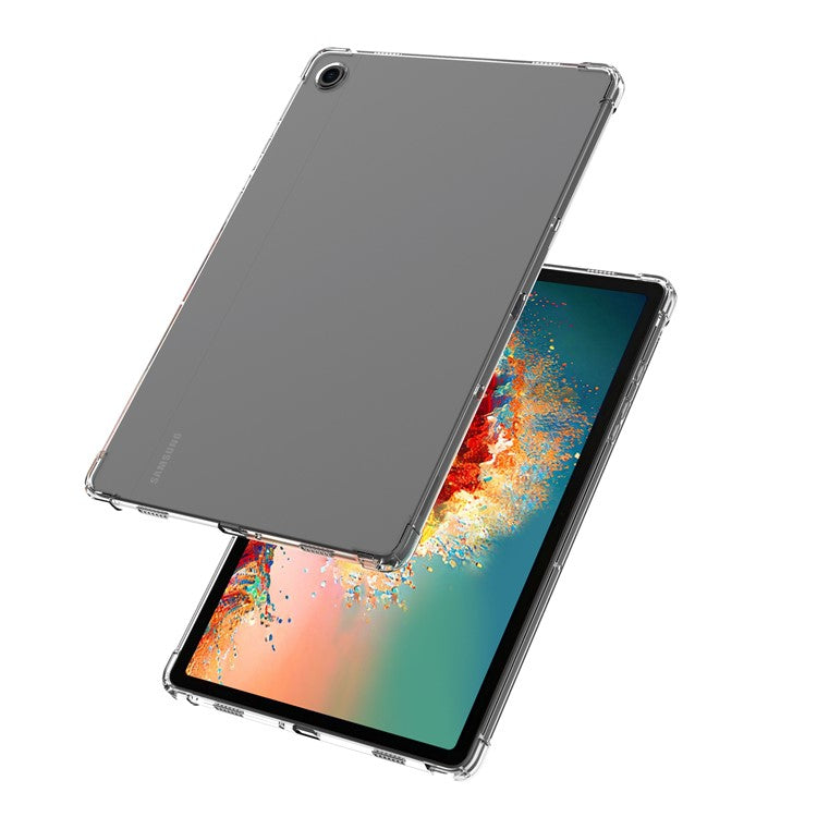 For Samsung Galaxy Tab A9 Transparent Cover Reinforced Corners Anti-drop Shell TPU Tablet Case