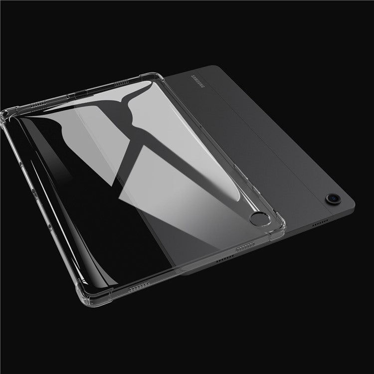 For Samsung Galaxy Tab A9 Transparent Cover Reinforced Corners Anti-drop Shell TPU Tablet Case