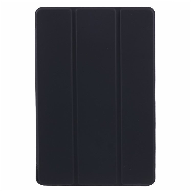 For Samsung Galaxy Tab A9 Tri-fold Stand Cover PU Leather Honeycomb Texture Tablet Case - Black