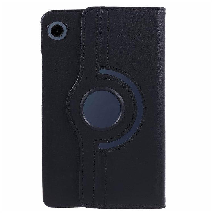 For Samsung Galaxy Tab A9 Case PU Leather Rotating Stand Tablet Cover - Black