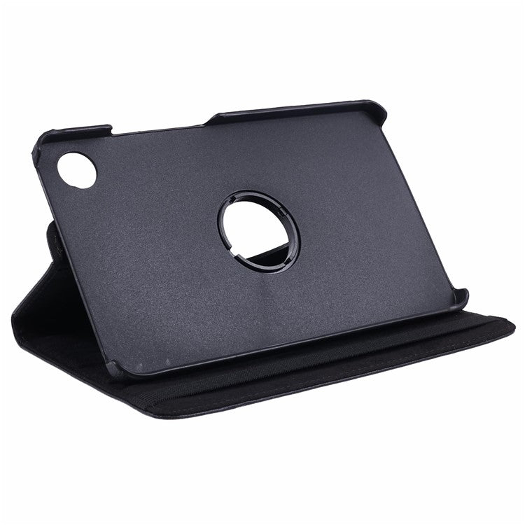 For Samsung Galaxy Tab A9 Case PU Leather Rotating Stand Tablet Cover - Black