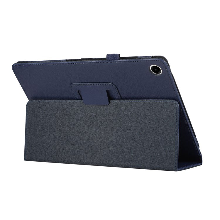 For Samsung Galaxy Tab A9+ Case Scratch-proof Leather Tablet Protective Cover - Dark Blue