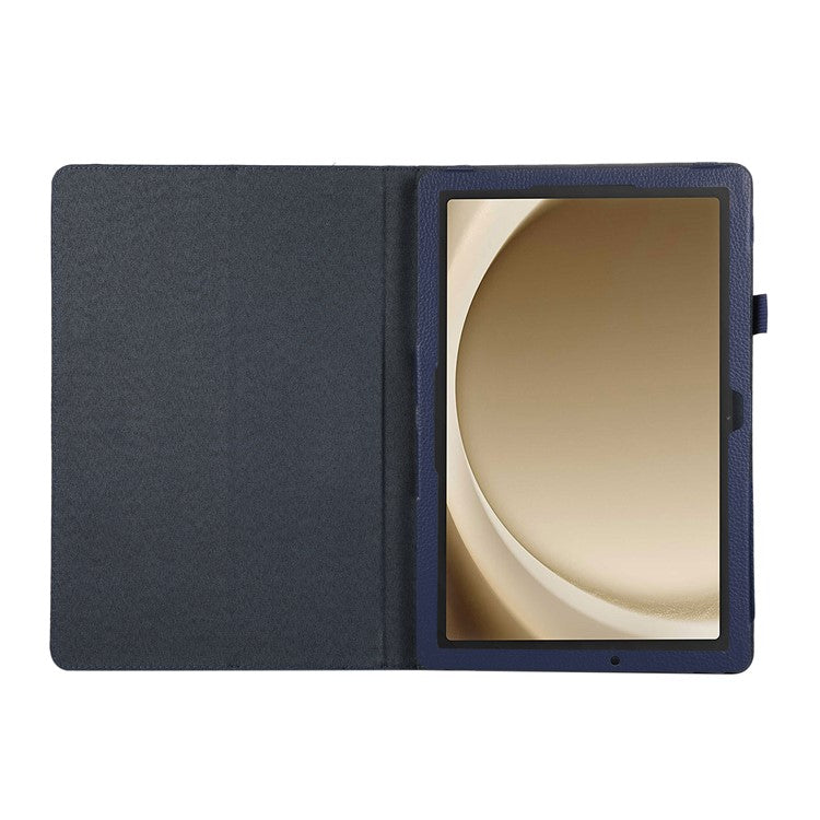 For Samsung Galaxy Tab A9+ Case Scratch-proof Leather Tablet Protective Cover - Dark Blue