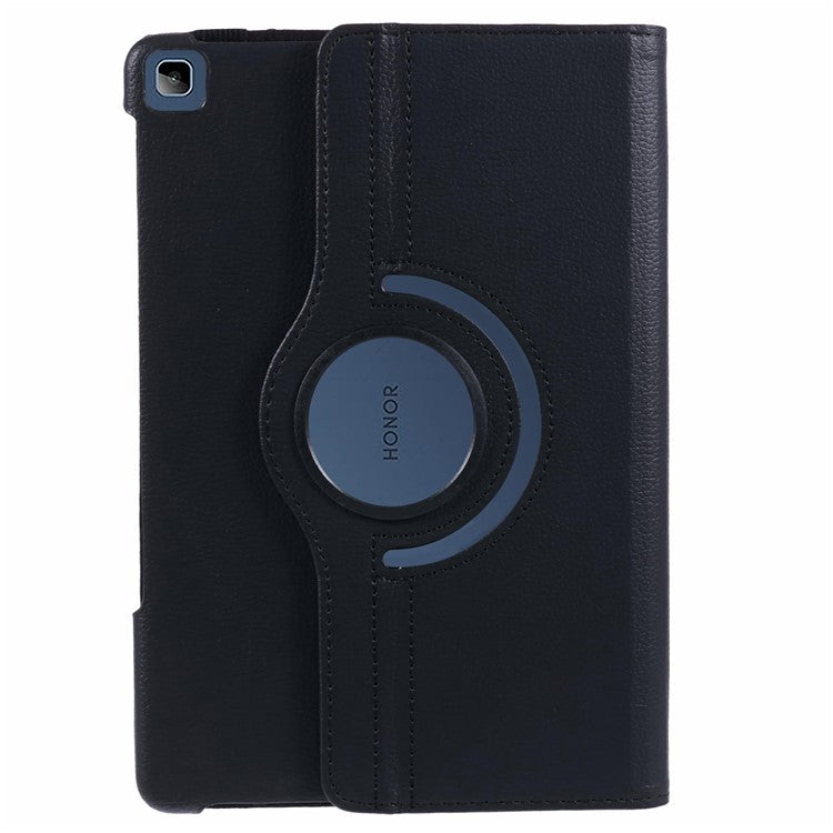 For Huawei Enjoy Tablet 2 / MatePad T 10S 10.1 inch / Pad X6 9.7 inch / Pad X8 / Pad 6 10.1-inch Case Leather+TPU Rotating Stand Tablet Cover - Black